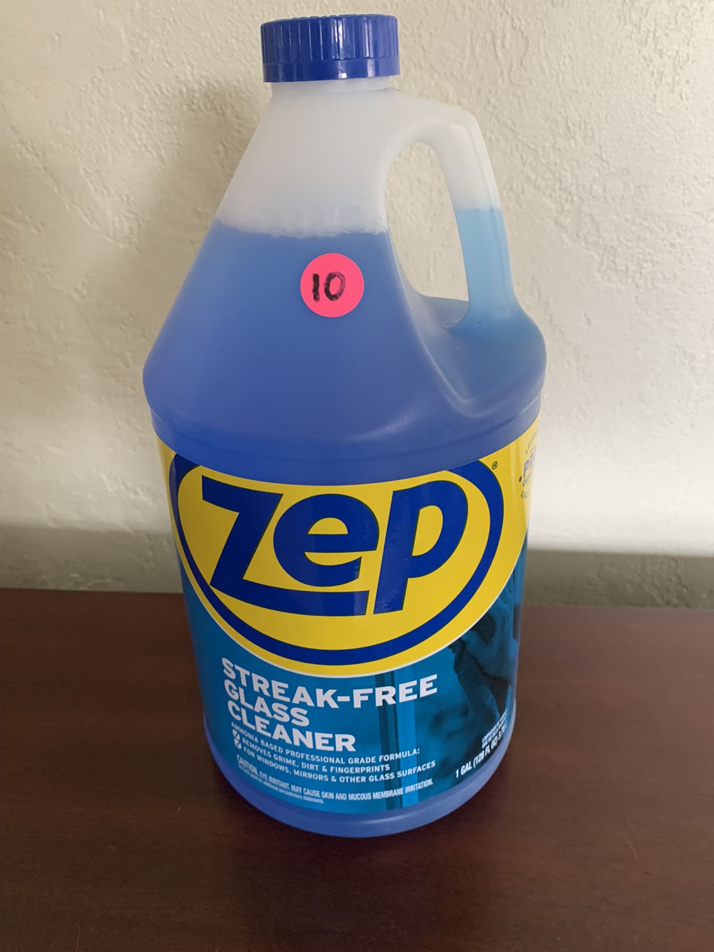 ZEP STREAK FREE GLASS CLEANER  1GALLON CHECK OUT MY PROFILE FOR MORE GREAT ITEMS 