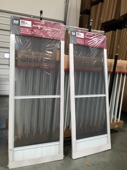 Hinged screen doors (32x80 or 36x80)