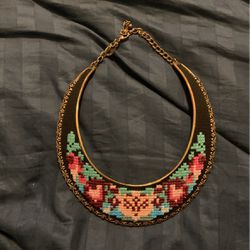 Jewelry Choker Necklace . Nordstroms Embroidered Cross-stitch Necklace $15
