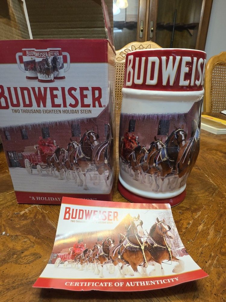 2018 Budweiser Beer Stein