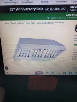 Best 36" Wall Mount Custom Range Hood Insert With 290 CFM Internal Blower