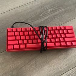 HK GAMING keyboard Gk611v2 Mechanical Keyboard Red Black LED 