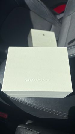 Gold/leather Movado Watch