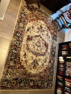Rug 97.5”x63” (8 feet 1.5 inches by 5 feet 3 inches)