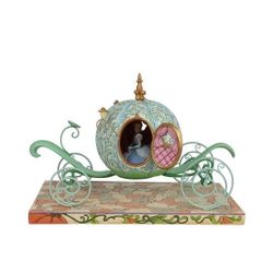 $100 ENESCO DISNEY TRADITIONS BY JIM SHORE CINDERELLA IN PUMPKIN COACH FIGURINE 