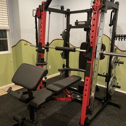 Marcey Smith & Squat Machine Plus Weights And Steelbody Bench