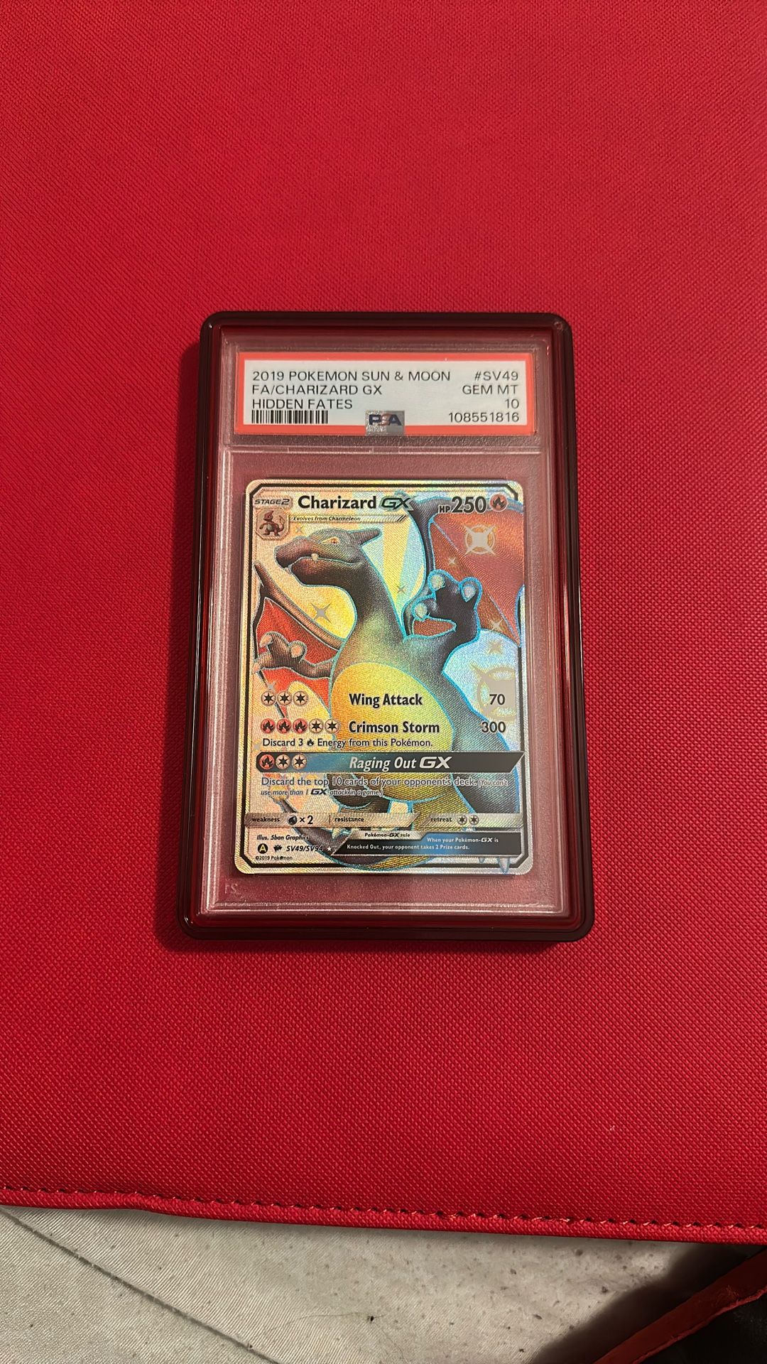 Hidden Fates Charizard PSA 10