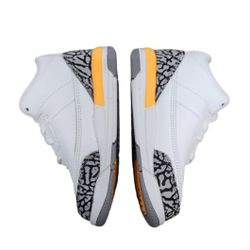 Jordan Kid's Shoes Nike Air 3 Retro Laser Orange (PS) 654964-108 NEW Size 8C