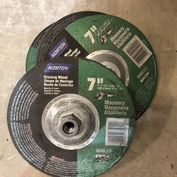 7 inch masonry, grinding wheels- Set Of 4