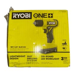 Ryobi ONE+ 18V 3/8" Drill Kit