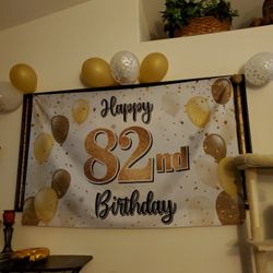82nd Birthday Banner