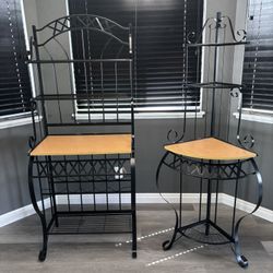 Matching Bakers Rack And Stand