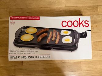Cooks 10x19 Nonstick Electric Griddle