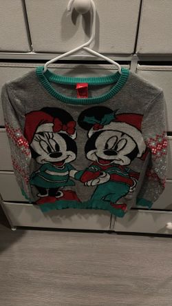 Disney Mickey And Minnie Christmas Sweater For Jrs
