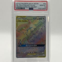 Moltres & Zapdos & Articuno GX (Secret) 69/68 Hidden Fates Holo - PSA 10