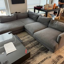 West Elm Haven Sectional Couch - Extra Long Chaise!