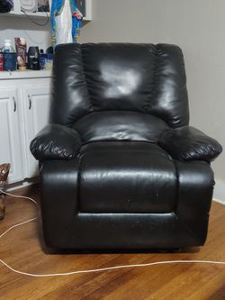 Black Leather Recliner