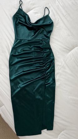 Green midi dress