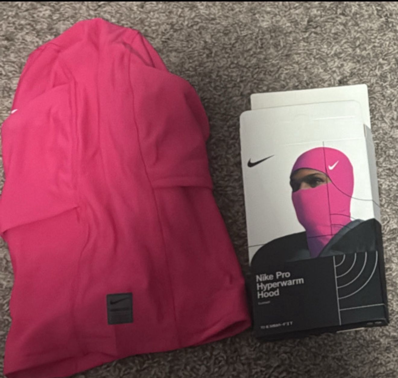 Pink nike Ski mask