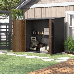 Suncast 7ft x 4ft Vertical Storage Shed — Brown