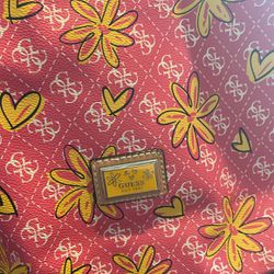 Pink And Yellow Guess Purse 