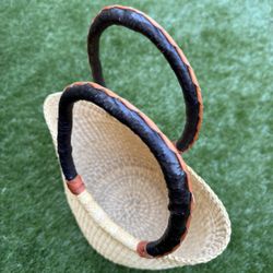 Straw And Leather Summer Bag
