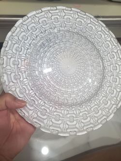glass charger plate 12 0ieces