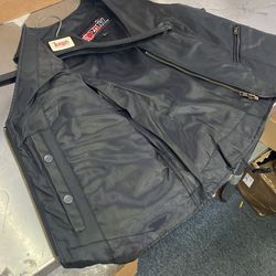 Biker Leather Vest For Women Size large