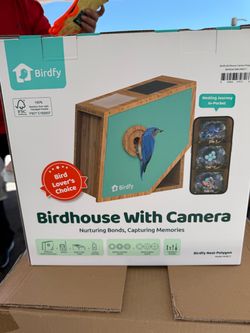 Birdfy Nest Polygon Birdhouse With Camera