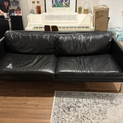 Black Leather Couch