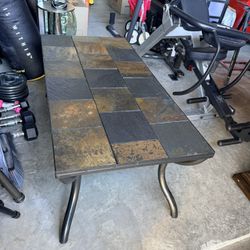 Modern Slate Stone Coffee Table And End Tables 