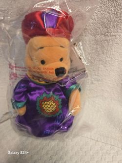 Winnie the Pooh Bean Bag Plush in Asian Costume