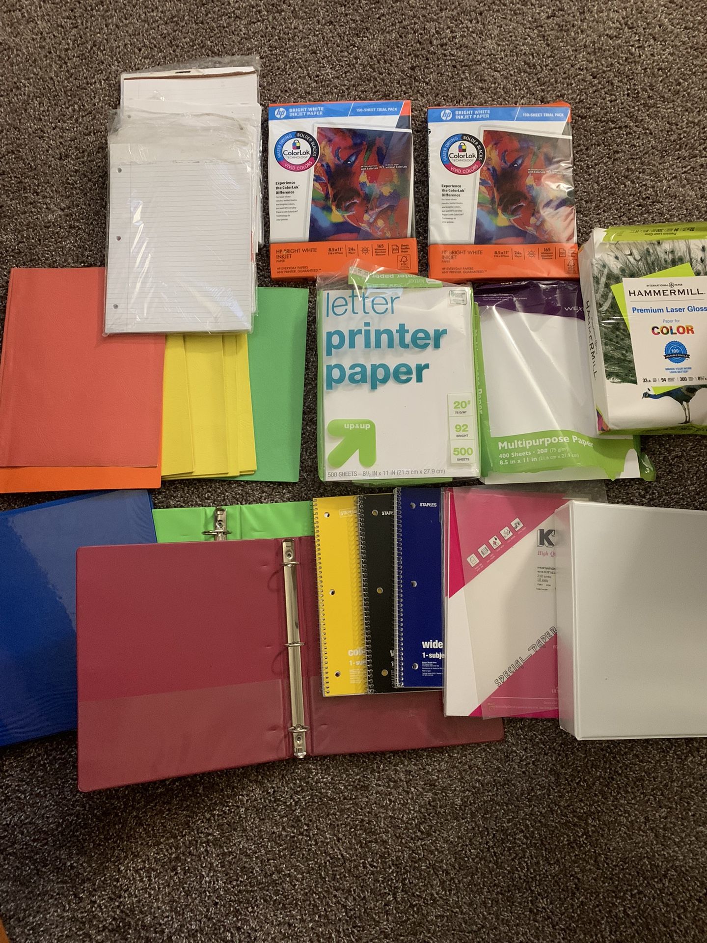 Miscellaneous Paper And Binder Set 