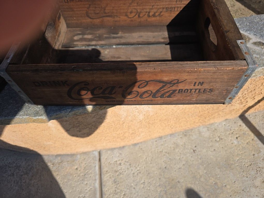 Vintage Wood Coca Cola Bottle Crates