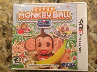 Nintendo 3DS game: Super Monkey Ball 3D