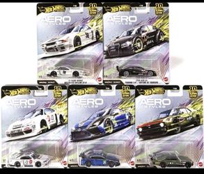 Hot wheels premium Aero Styles set of 5 cars