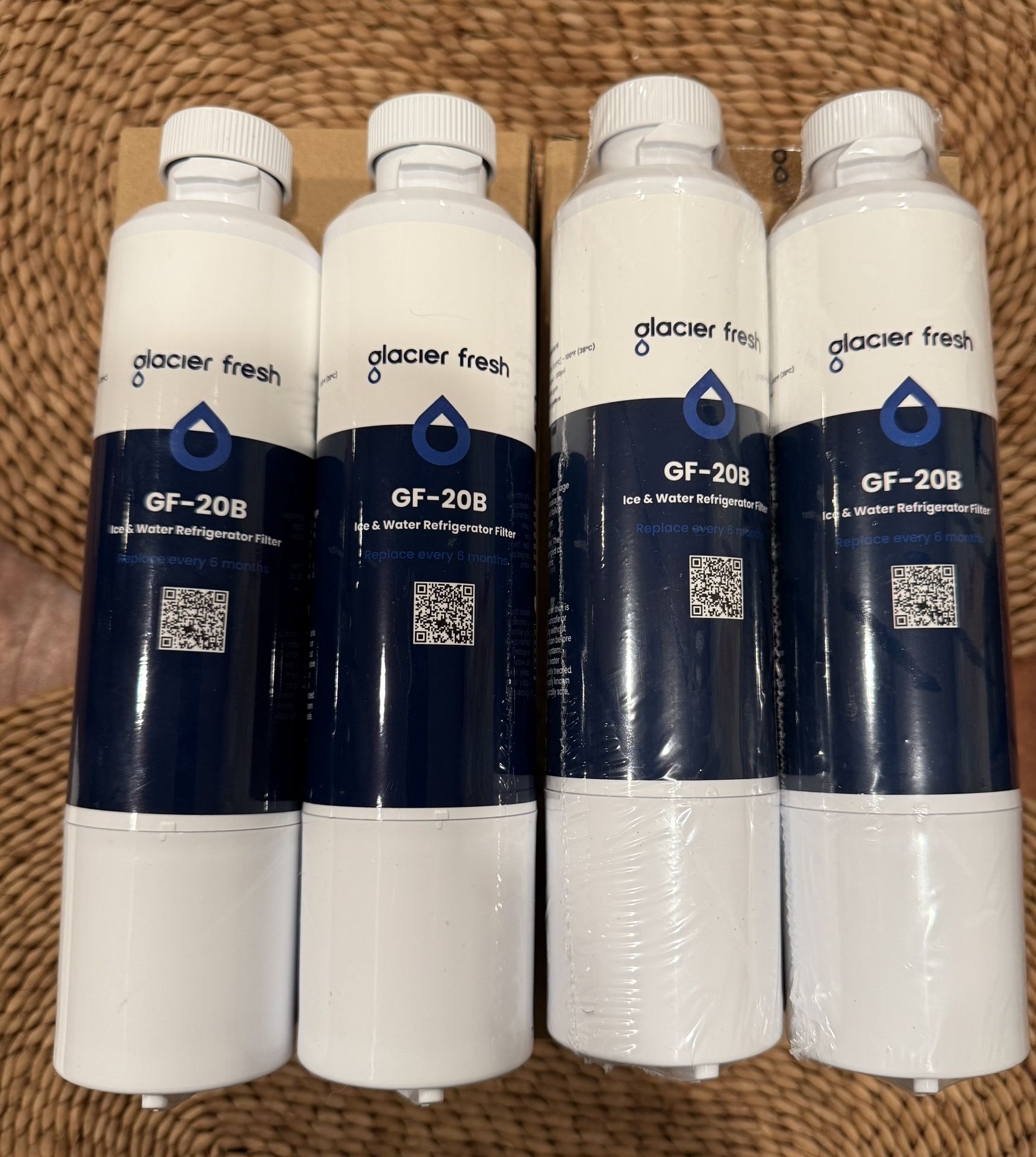 GLACIER FRESH Refrigerator Water Filter (4 pack) Compatible with Samsung