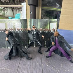 McFarlane Toys The Matrix Series 2 NEO, Morpheus, Agent Smith Matrix Revolutions