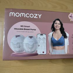 Momcozy M5 Smart Wearable Breast Pump 2-Pack App Controlled Hands-Free NEW