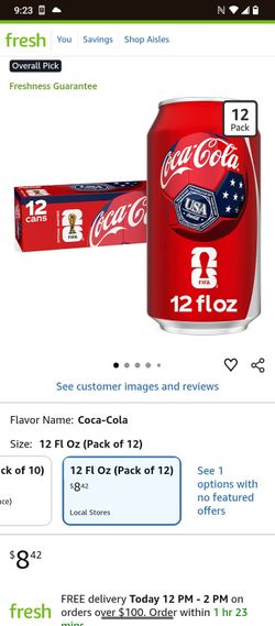 2.   12 packs of soda