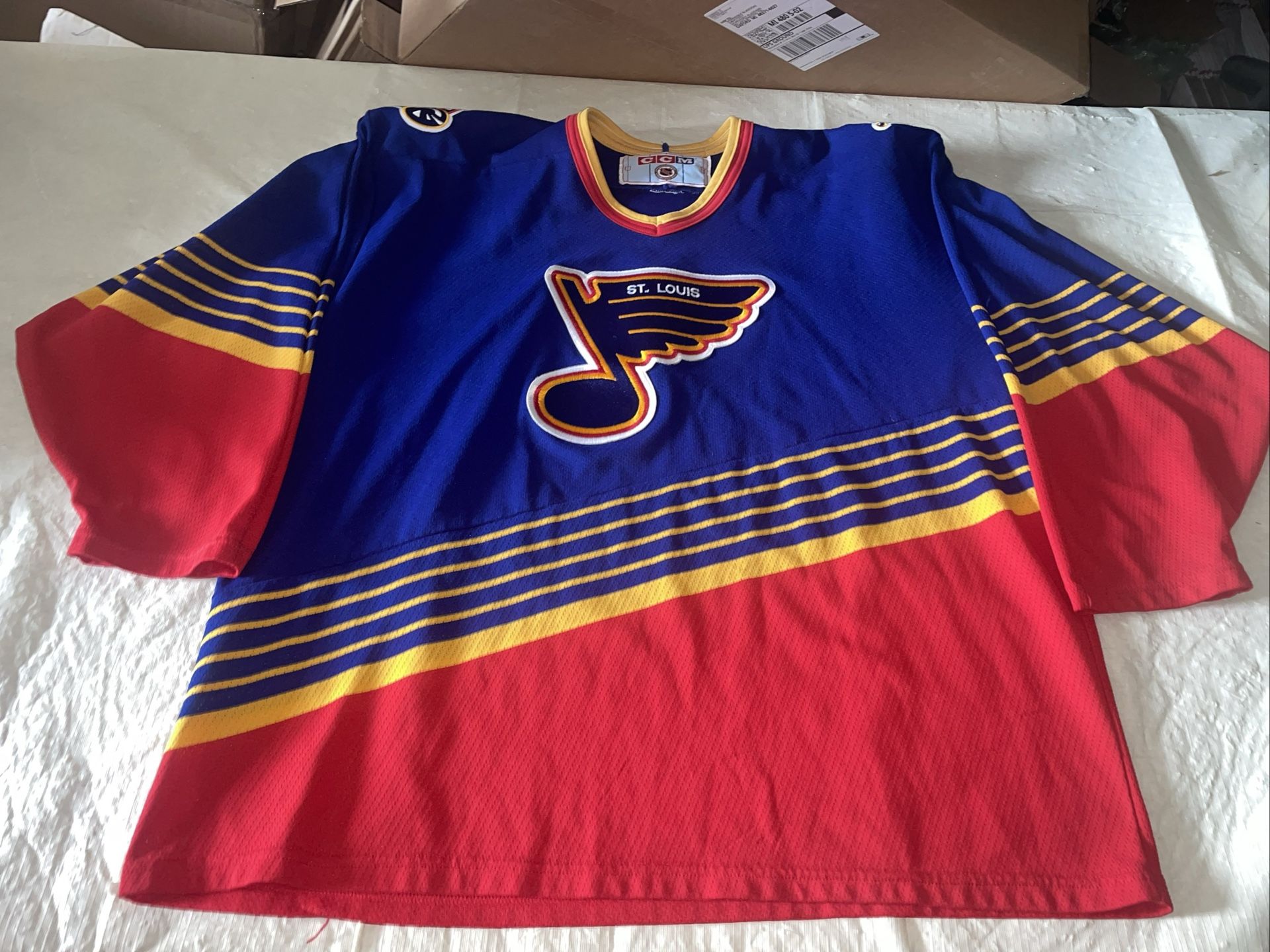 Ccm St. Louis Blues Mic Jersey Mens Xl Clean Vintage NHL 90s NHL