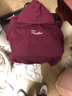 Primitive Skate Burgundy Pullover Hoodie