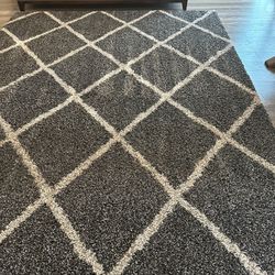7’10” X 10’10”  “Henderson” Charcoal Grey Rug 