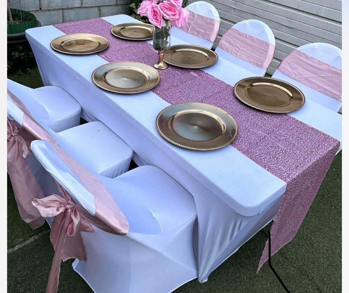 Rose Gold Chair Sashes ( 100 Pieces)