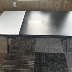 Black Desk With Hidden Storage