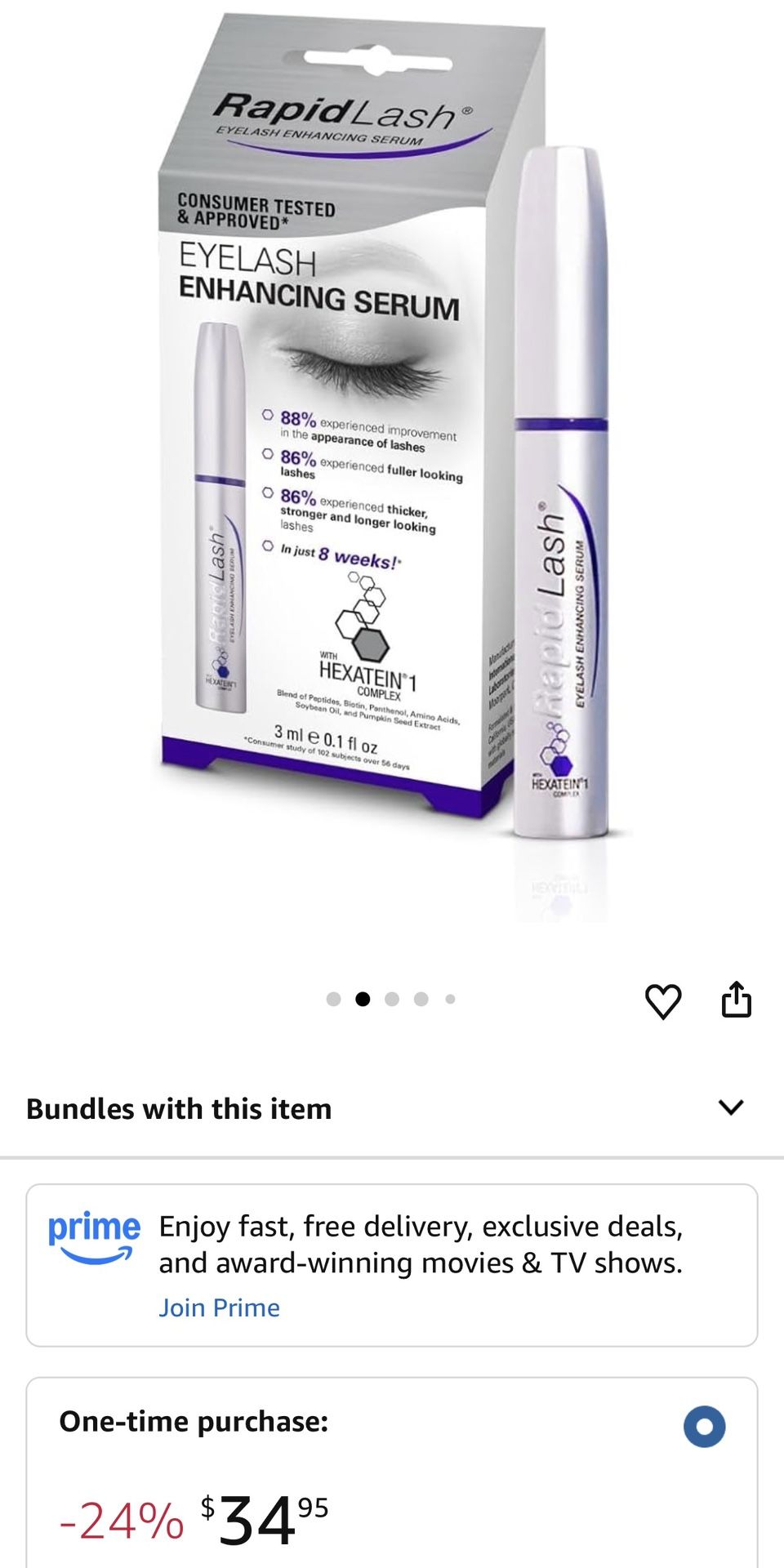 RapidLash Eyelash Enhancing Serum ✨ Lash Growth Appearance Serum | 3 ml | Brand New