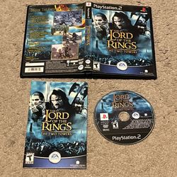 Lord of the Rings: The Two Towers Sony PlayStation 2 PS2 Complete CIB w/ Manual