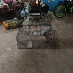 2 Small And 1 Large Animal Trap Have A Heart Catch And Release 