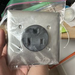 Leviton NEMA 6-50 Receptacle and Cover Plate