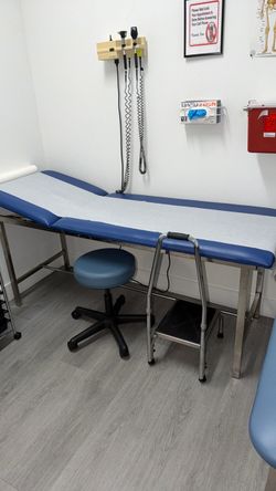 Medical Exam Table with Step Stool